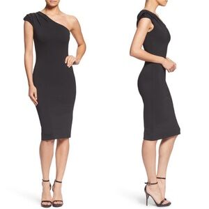 Dress the Population Quinn One Shoulder Dress Size M